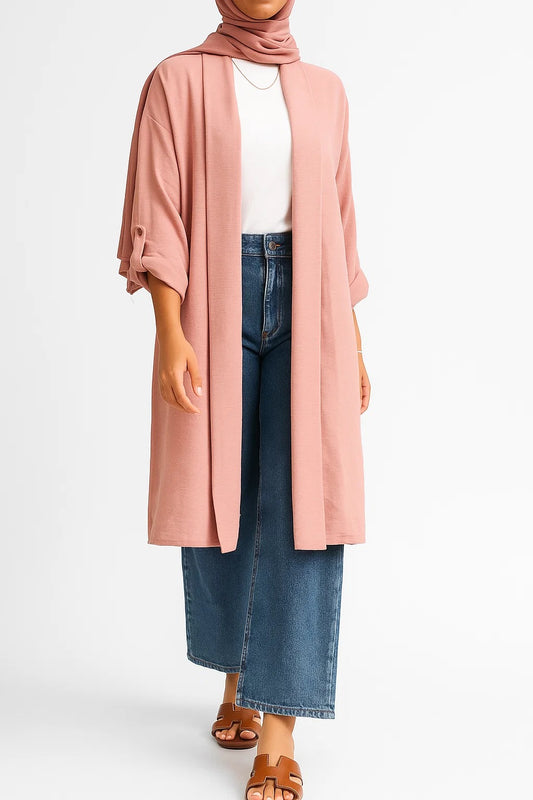 Pink- Latte Layer Cardigan