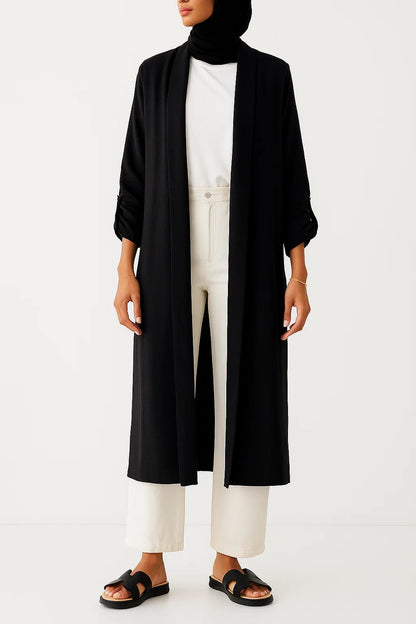 Black- Latte Layer Cardigan