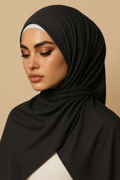 Black Jersey Hijab