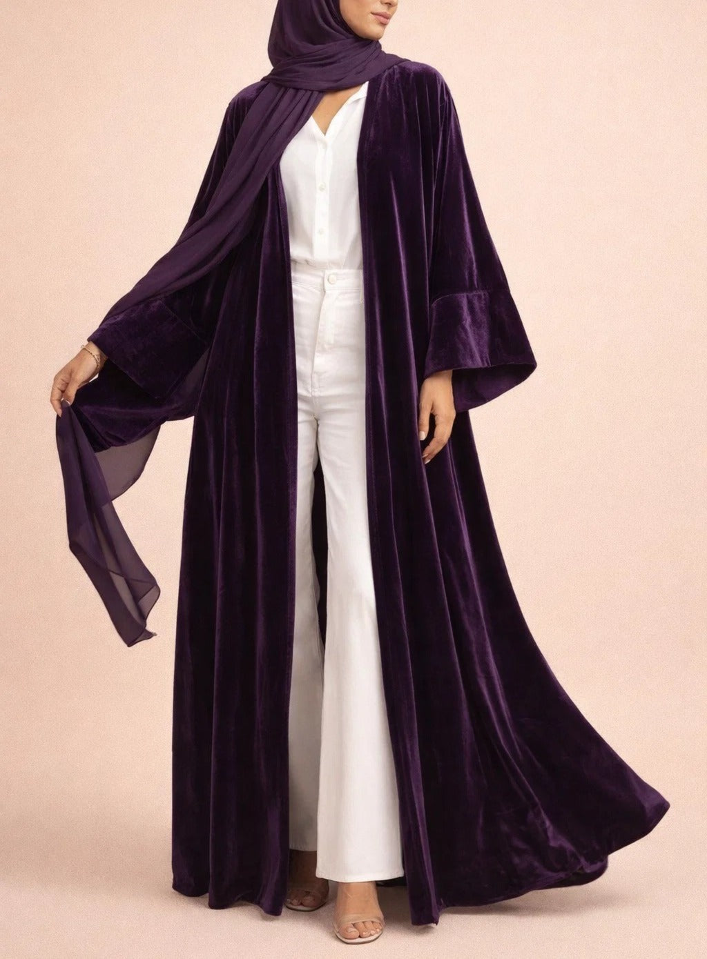 Purple Velvet Reign Abaya