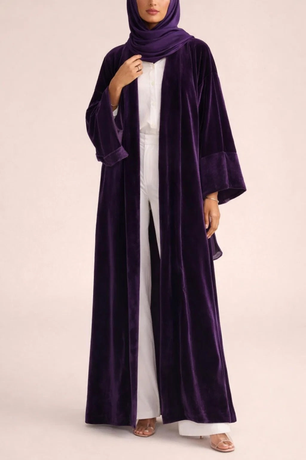 Purple Velvet Reign Abaya