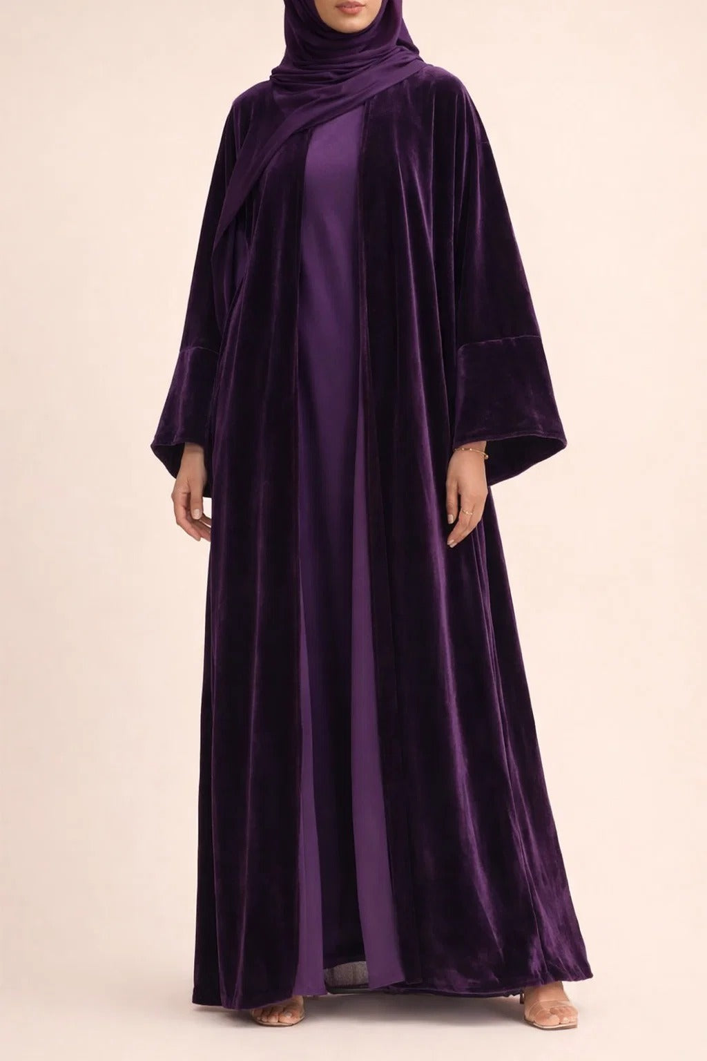 Purple Velvet Reign Abaya
