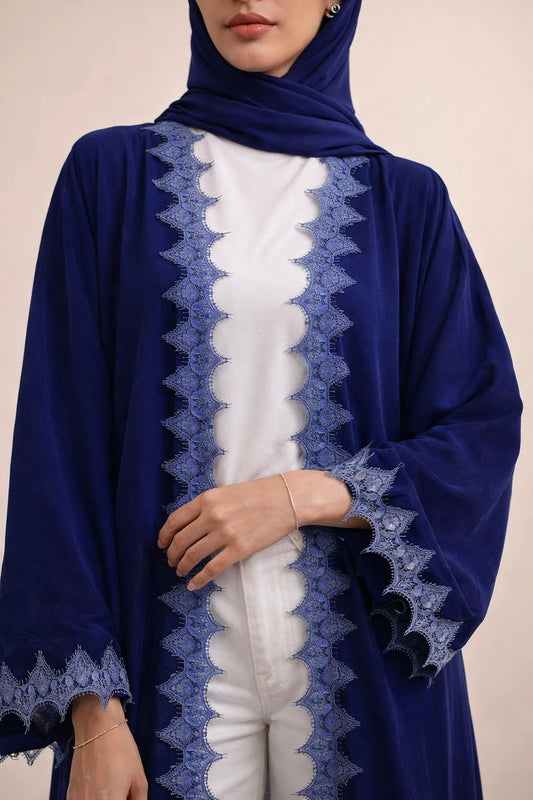 Blue Velvet Royale Abaya (New)