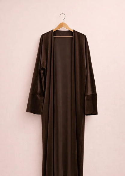 Brown Velvet Reign Abaya