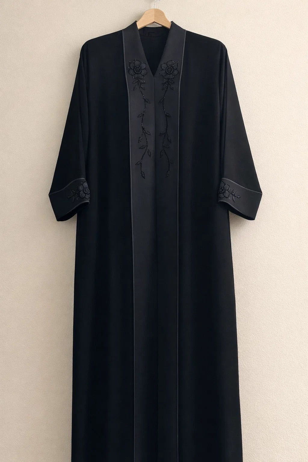 Embroided Collar Abaya
