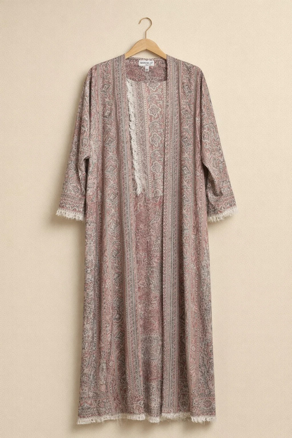 Pink Pashmina Abaya 10
