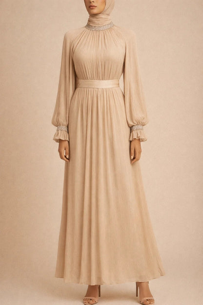 Beige Elaf Abaya