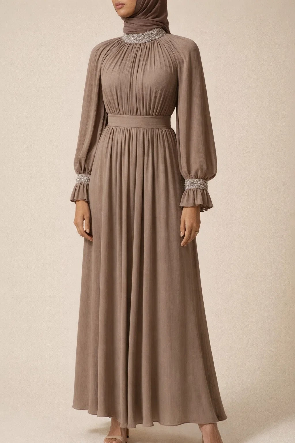 Brown Elaf Abaya