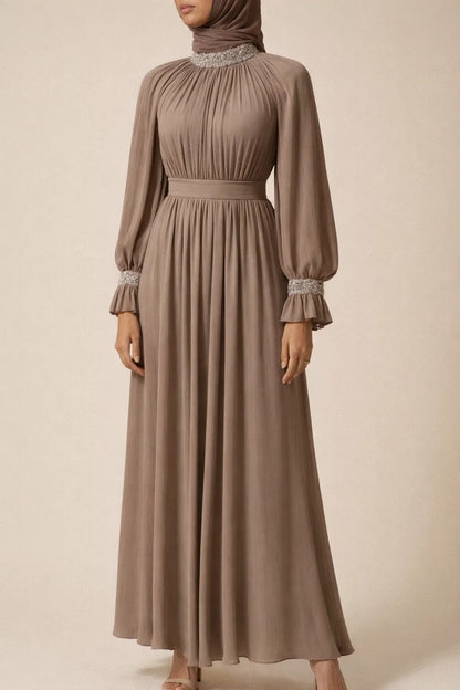 Brown Elaf Abaya