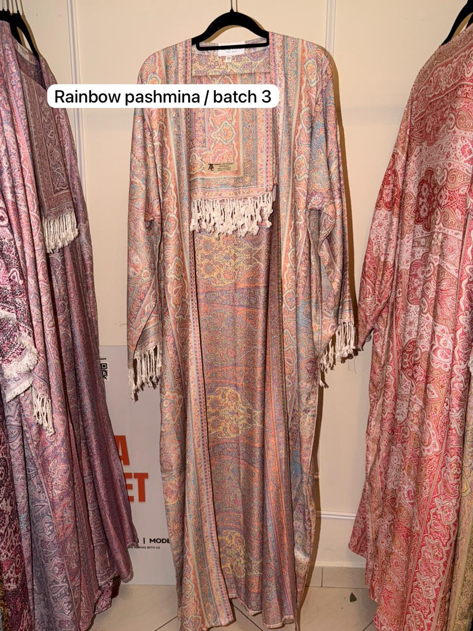 Rainbow Pashmina Abaya batch 3