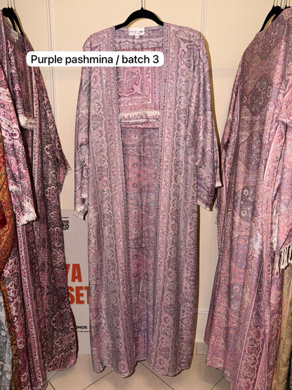 Purple Pashmina Abaya batch 3