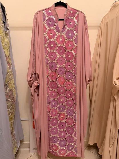 Pink Ward Al Layl Abaya