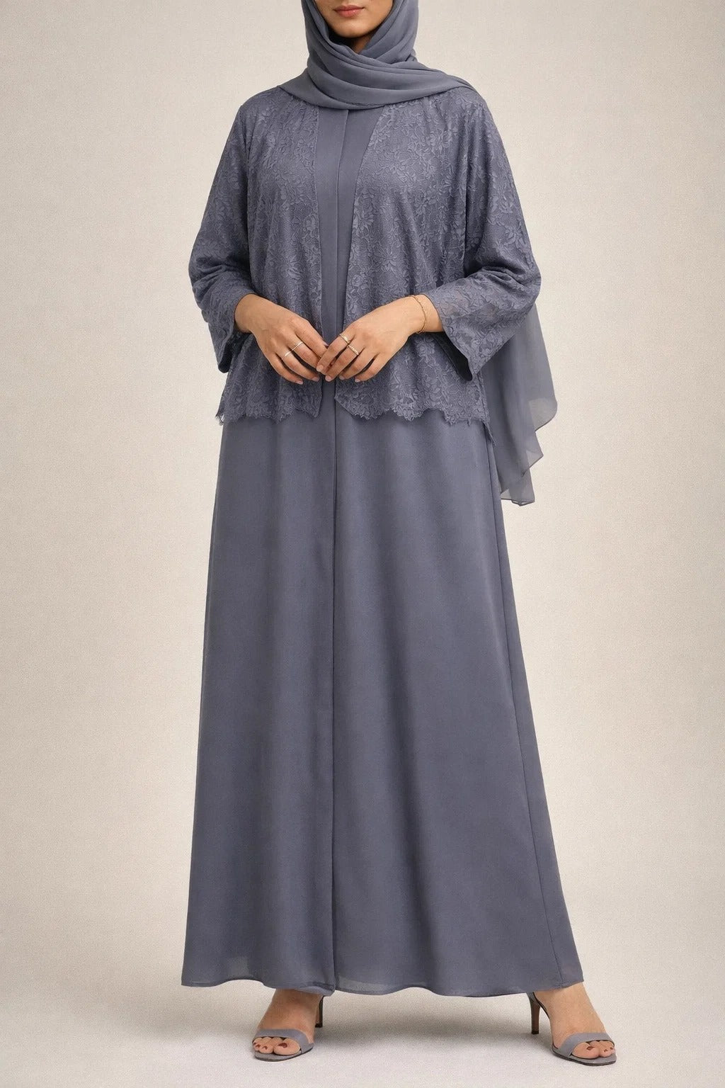 Blue Moon Veil Abaya