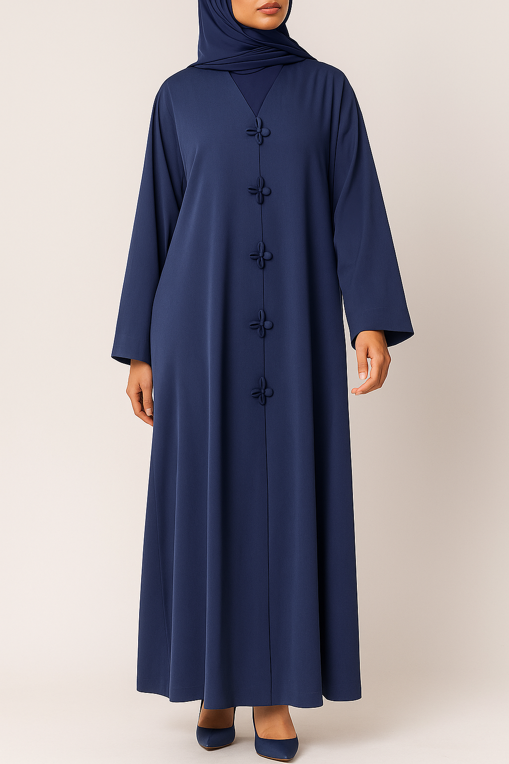 Blue Staple Abaya