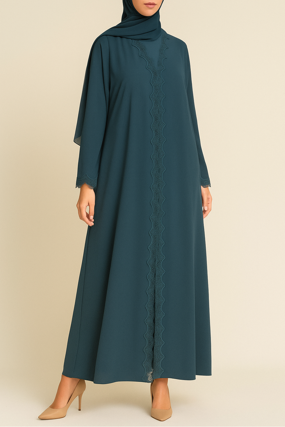 Teal Blue Haya Abaya