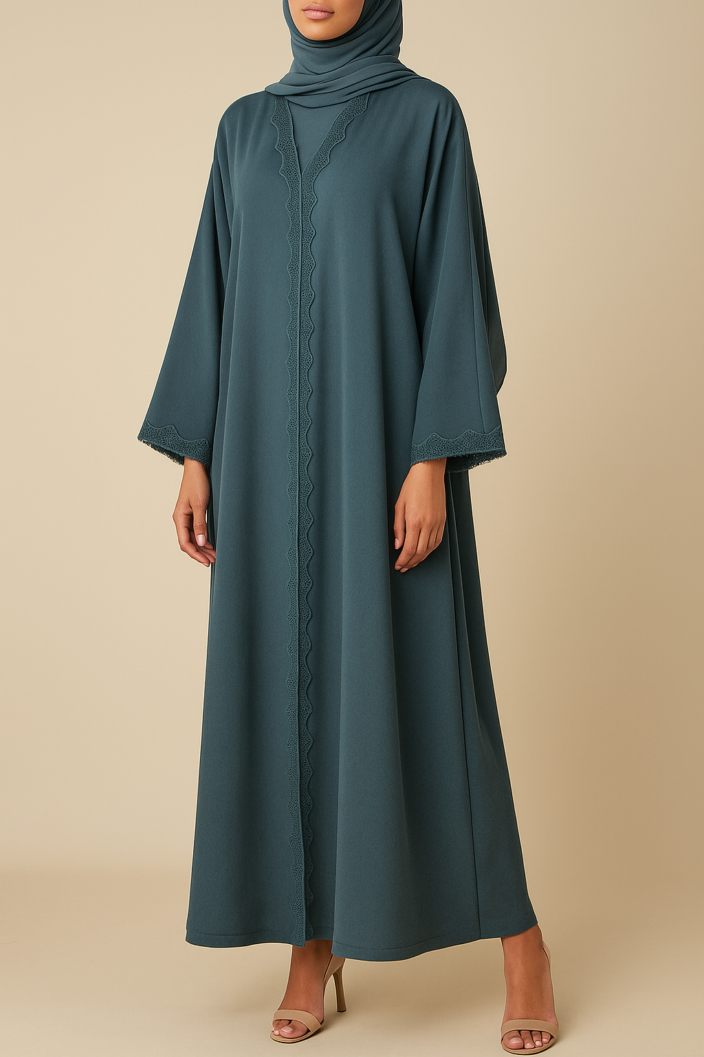 Teal Blue Haya Abaya