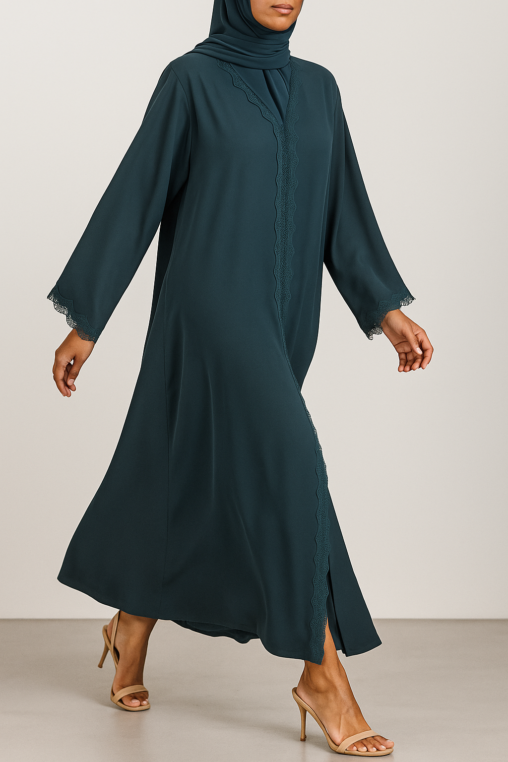 Teal Blue Haya Abaya