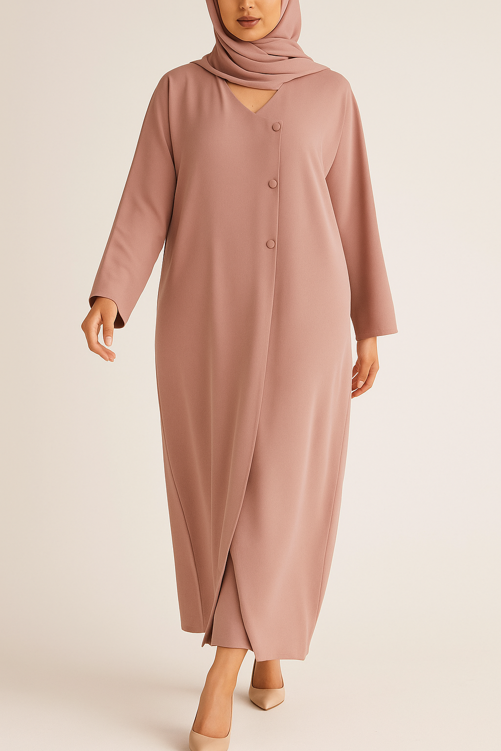 Pink Aqeelah Abaya