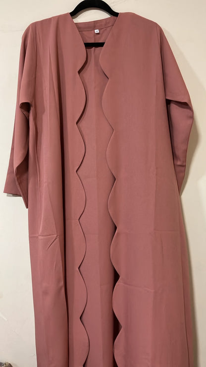 Pink Wave Abaya