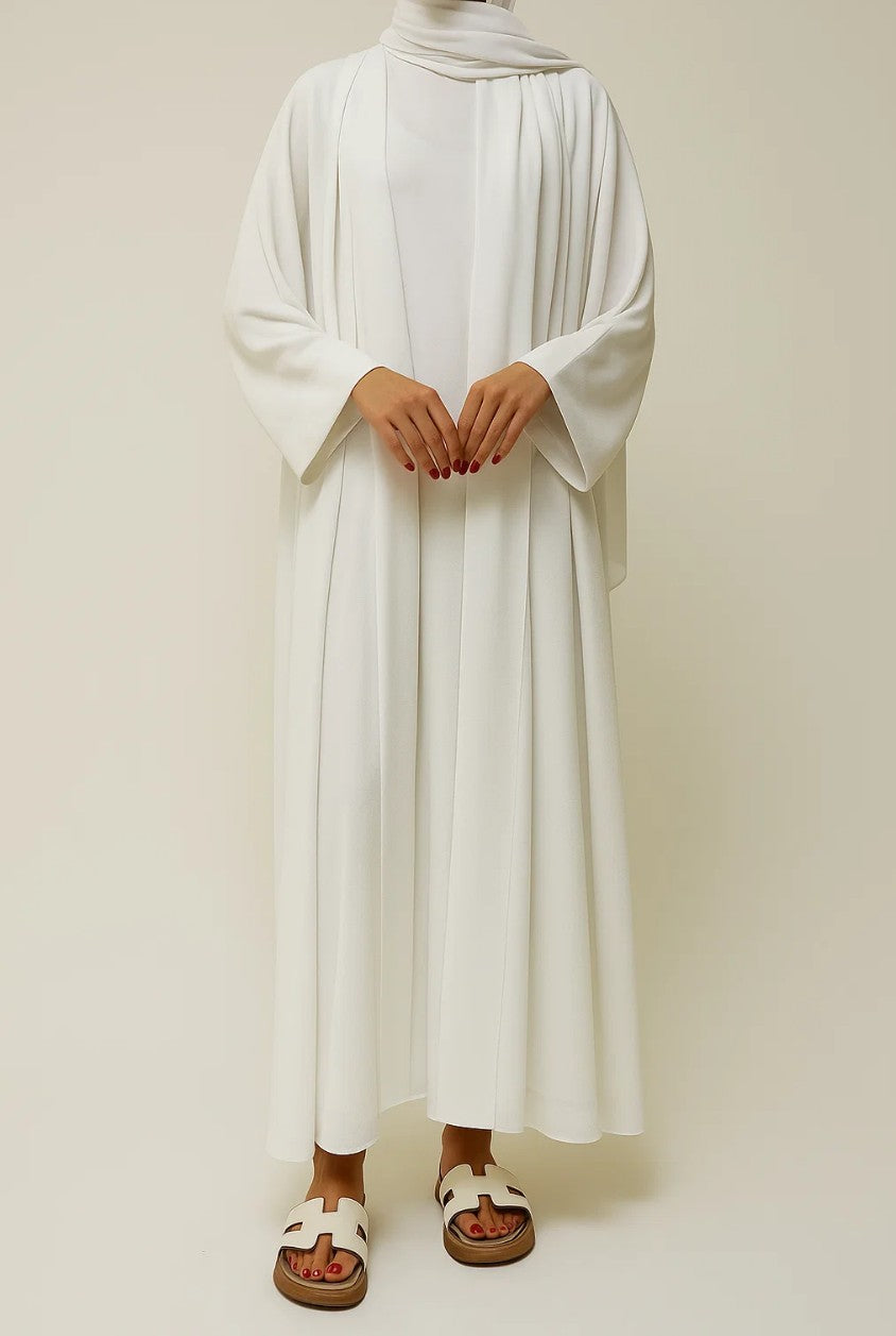 White Mira Abaya