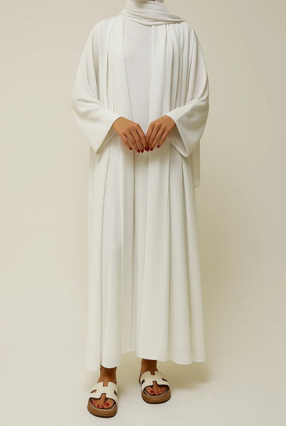 White Mira Abaya