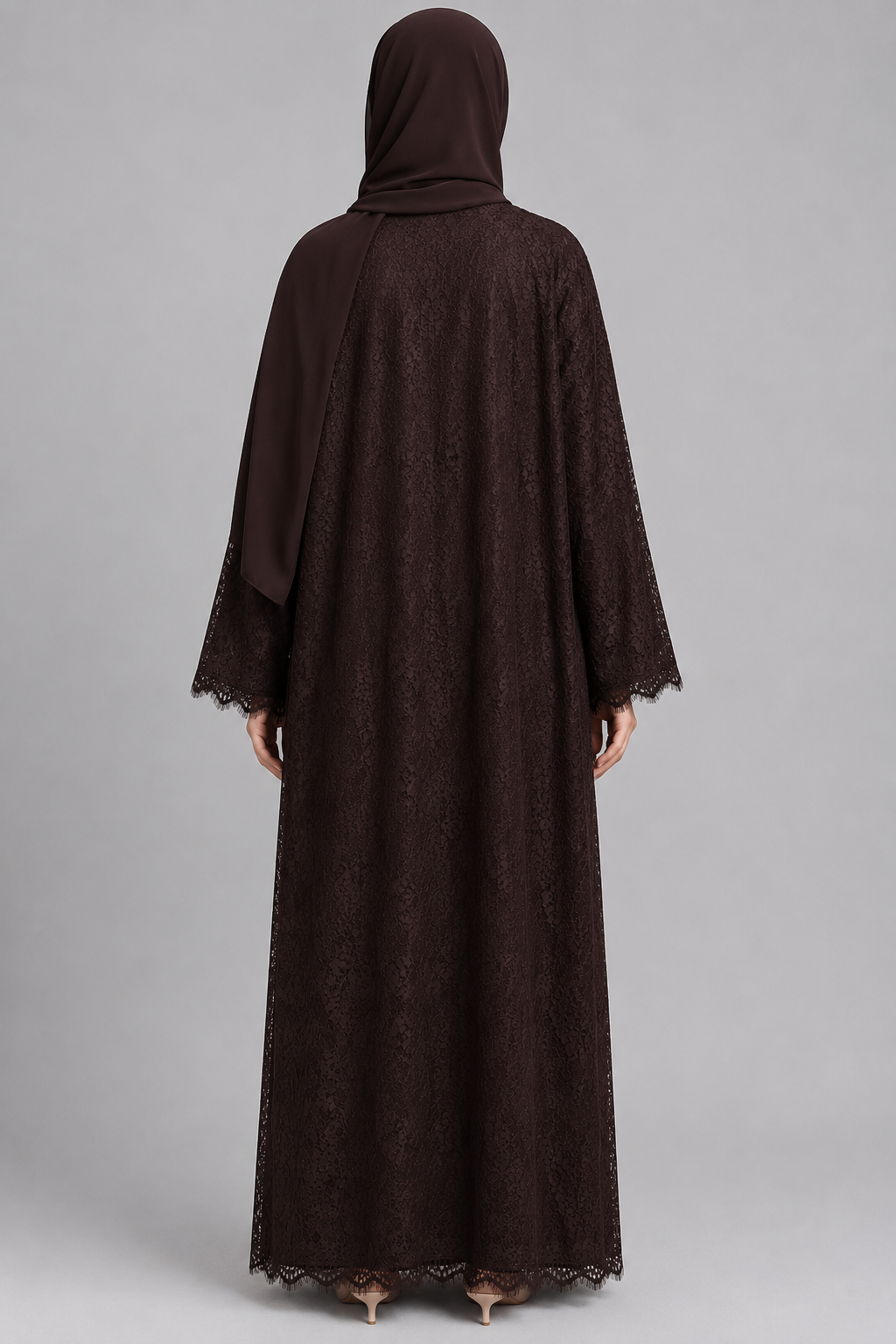 Brown Sheer abaya