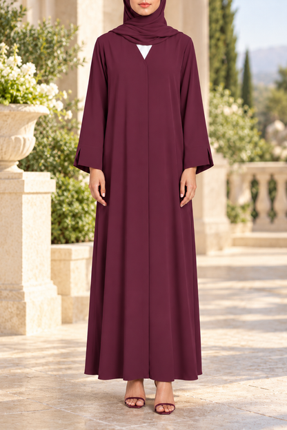 Burgundy Essential Abaya