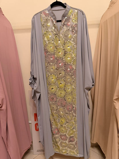 Grey Ward Al Layl Abaya