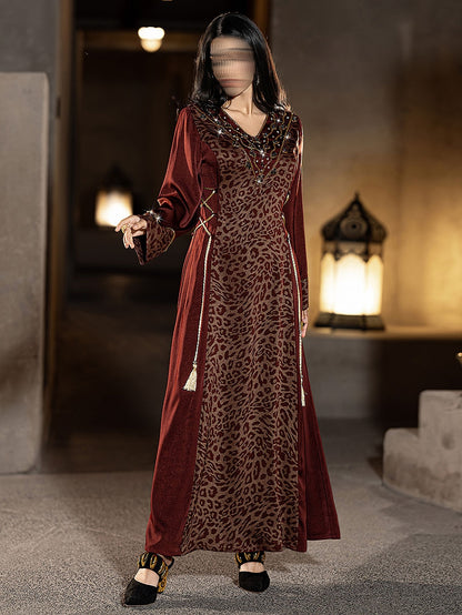 BA6052 Burgundy Majesty Dress