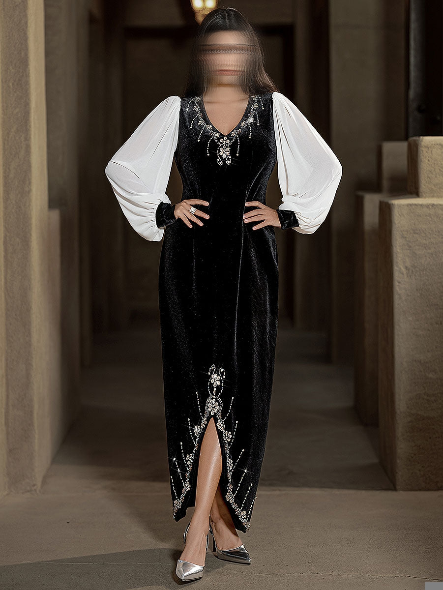 BA6028 Black Merlinite Dress