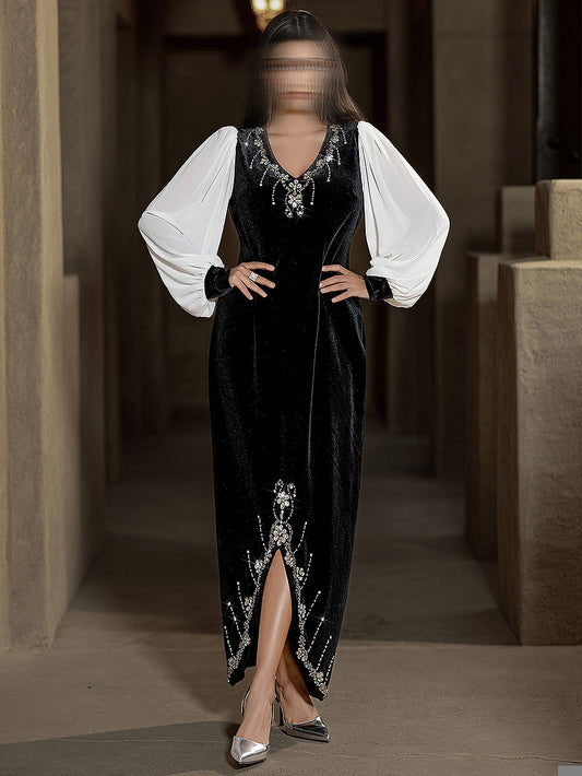 BA6028 Black Merlinite Dress