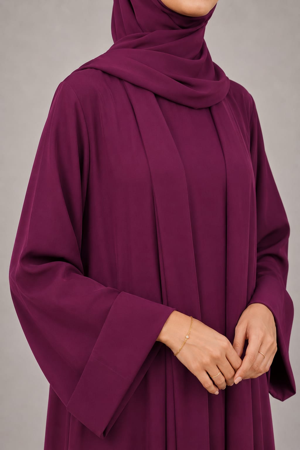Cherry Red Yara Abaya