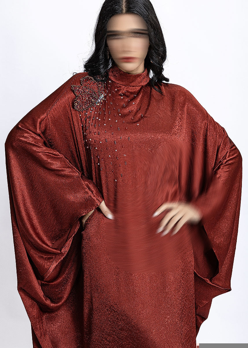 BA5268 Burgundy Ember Kaftan