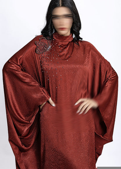 BA5268 Burgundy Ember Kaftan