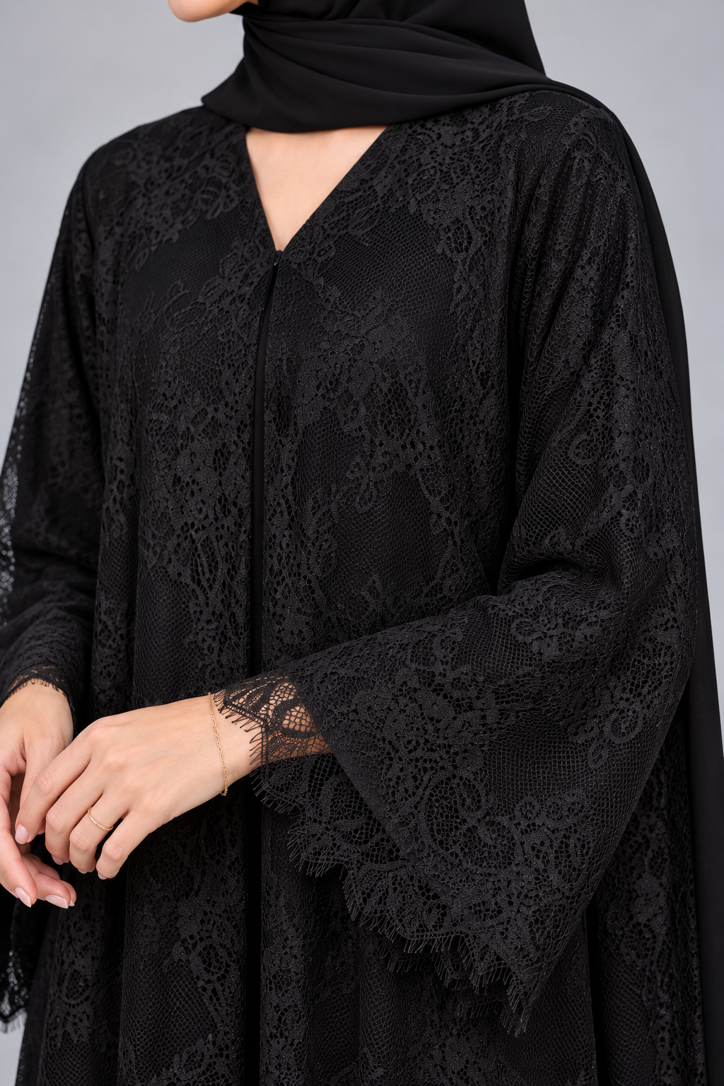 Black Moon Veil Abaya