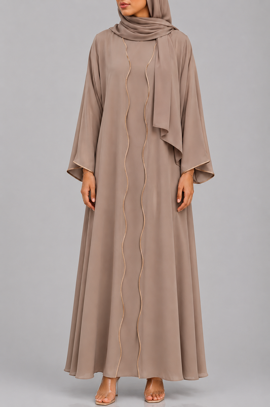 Beige IT Abaya