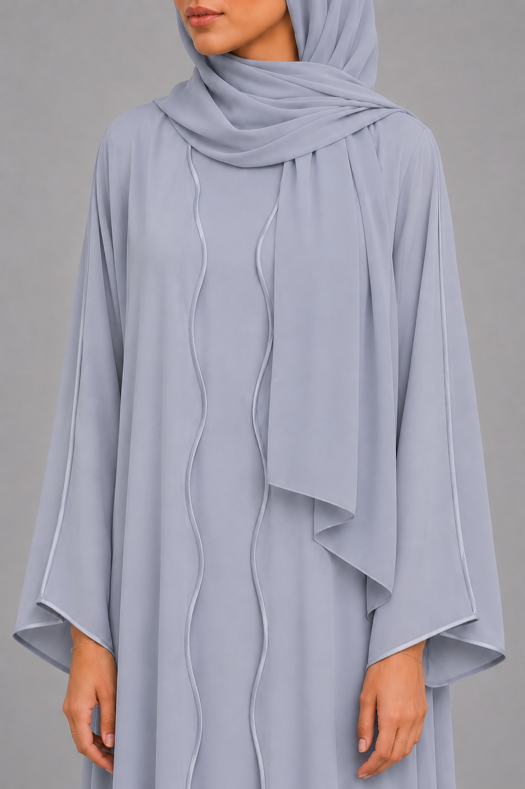 Sky blue IT Abaya