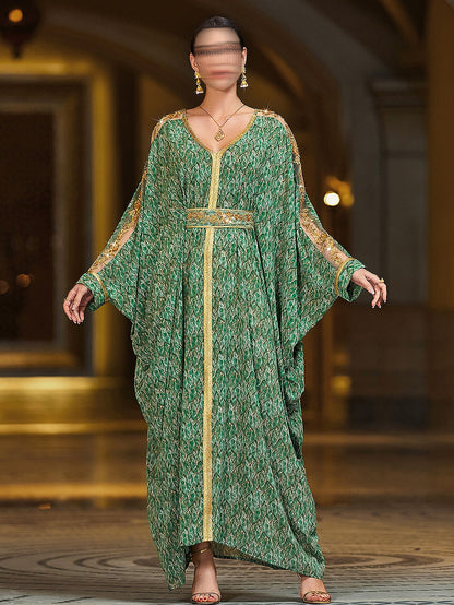 BA4134 Green Verdante Kaftan