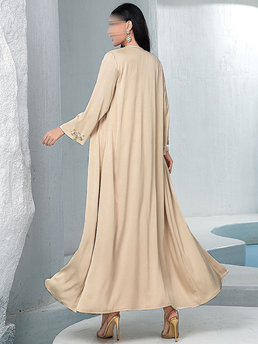 BA5148 Beige Opula Abaya
