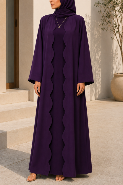 Purple Wave Abaya