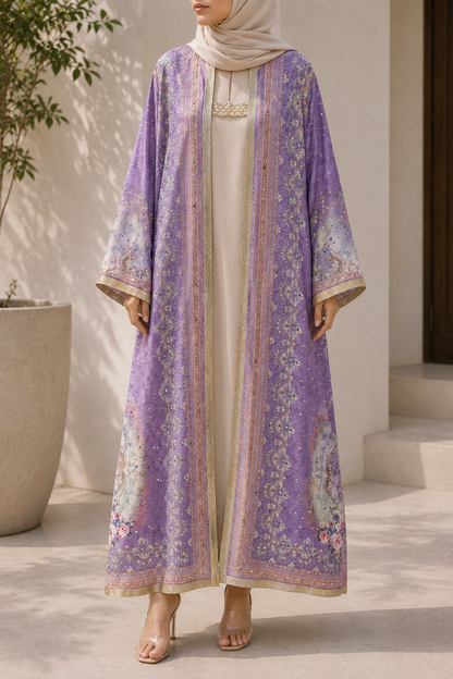 Lavender Zareen Abaya