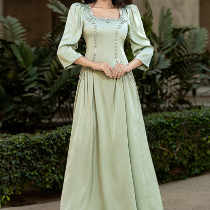 BA6011 Green Scintillate Dress