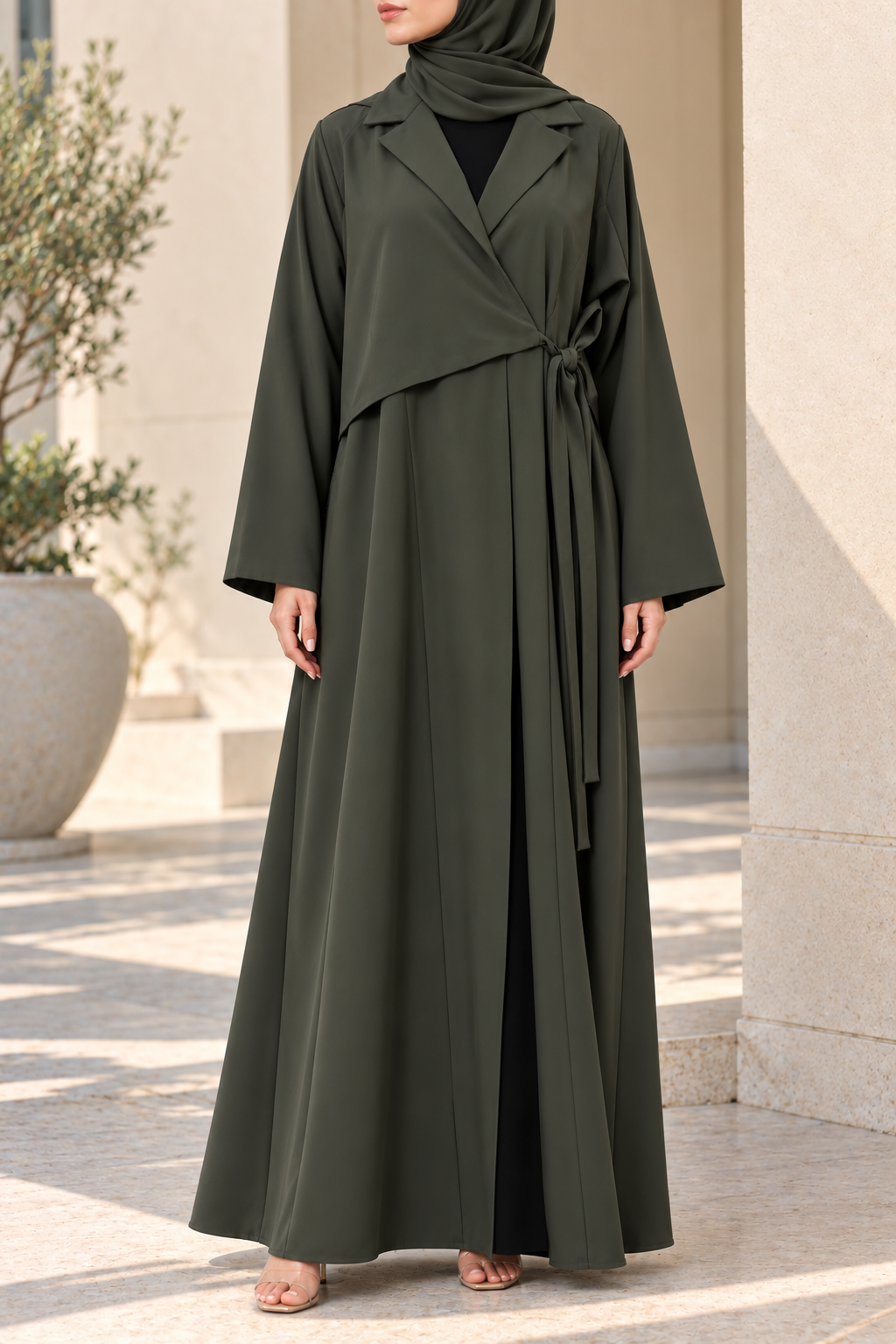 Olive Coat Abaya