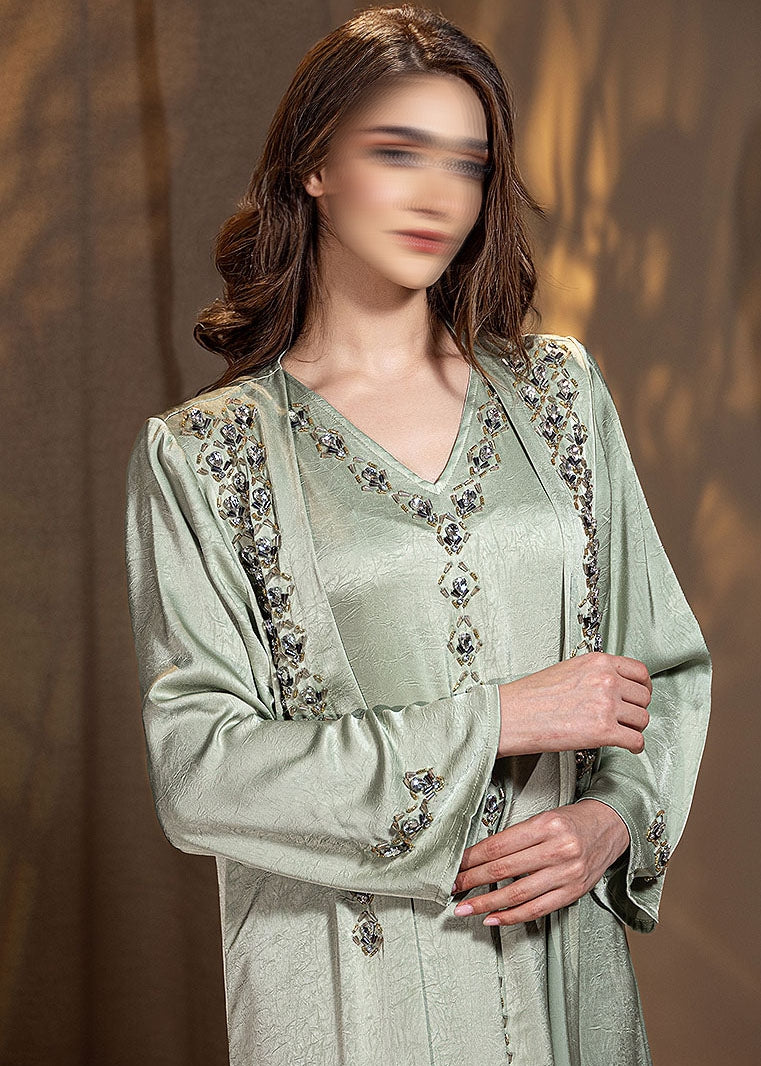BA5148 Green Opula Abaya