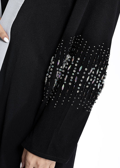 BA6068 Black Celestial Abaya