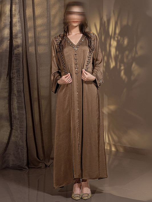 BA5148 Brown Opula Abaya