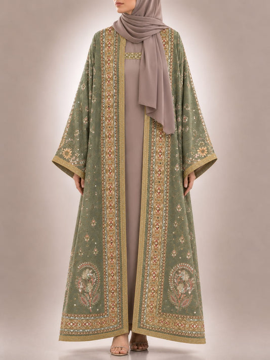 Green Zareen Abaya