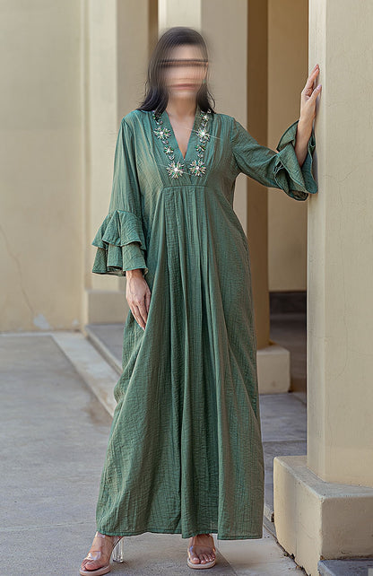 BA5030 Green Olivine Dress