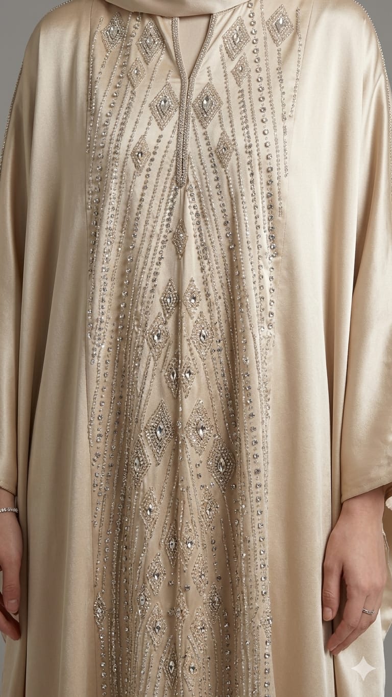 Beige Ameera Abaya
