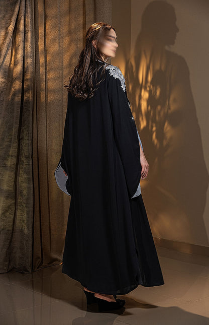 BA6027 Black Argento Blazer Abaya